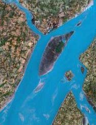 Lohachara Island - Satellite image